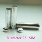 Пустые картриджи OD 28 мм для стоматологических пустых алюминиевых трубок с крышкой, инструмент для стоматологических лабораторных материалов, 200 шт.