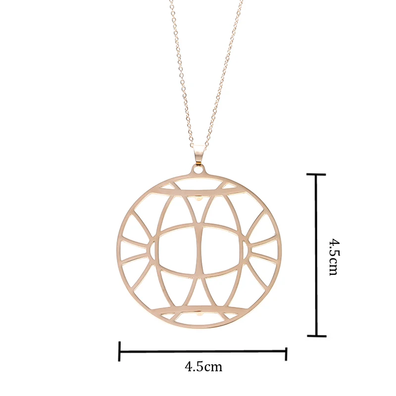 Yioumit Сменные кожаные розовые Золотые круглые модные подвески Ожерелье Висячие