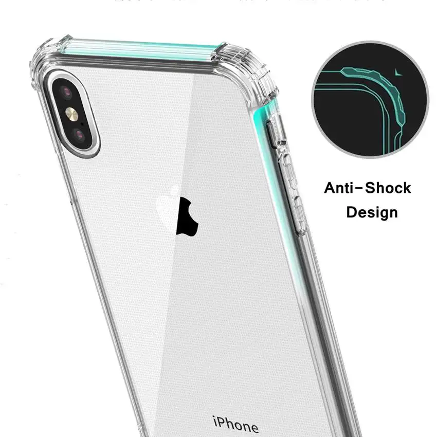 Защитный чехол HD из мягкого ТПУ для Iphone Xs Max Xr 7 8 Plus 6 6s | Чехлы