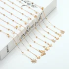 Цепочка для солнцезащитных очков женская, с надписью, бабочкой, звездами, луной, 2021