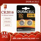 2 шт. оригинал для DURACELL CR2016 кнопочный аккумулятор 3 в литиевые батареи для часов игрушка компьютер калькулятор управления DLCR 2016