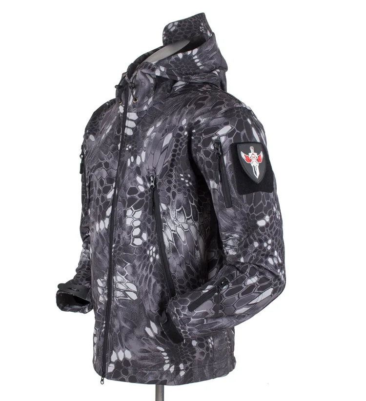Охотничья одежда для улицы Shark Skin tad v4 Тактическая Военная флисовая куртка костюм
