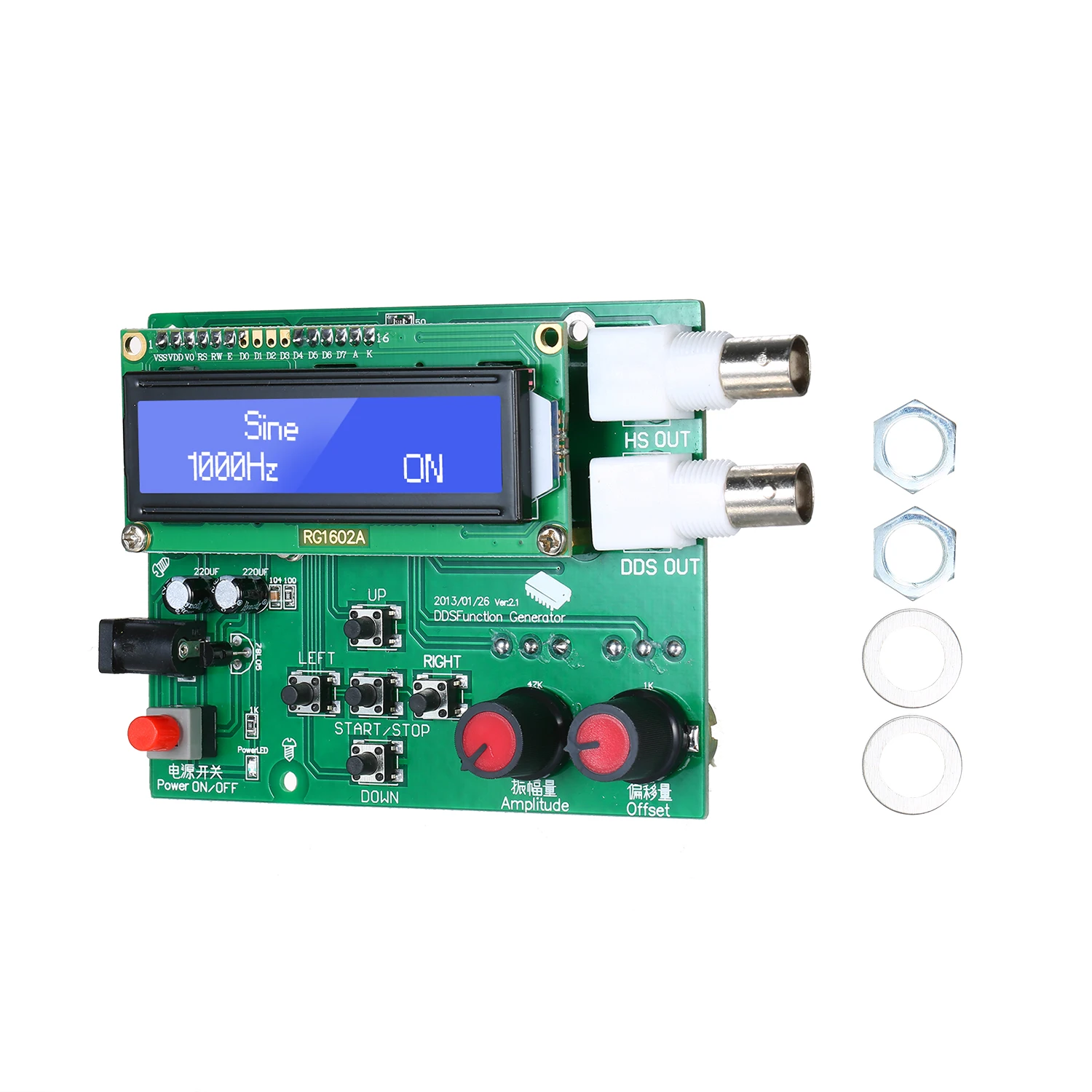 DDS Function Signal Generator Module Sine Square Sawtooth Triangle 1Hz-65534Hz Source Components | Инструменты