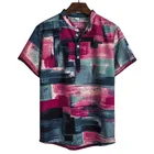 Для мужчин гавайская рубашка с принтом фрукты из дышащего материала с лацканами короткий рукав Camisa 2021 летний топ Повседневное пляжные уличная Chic блузка M-3xl