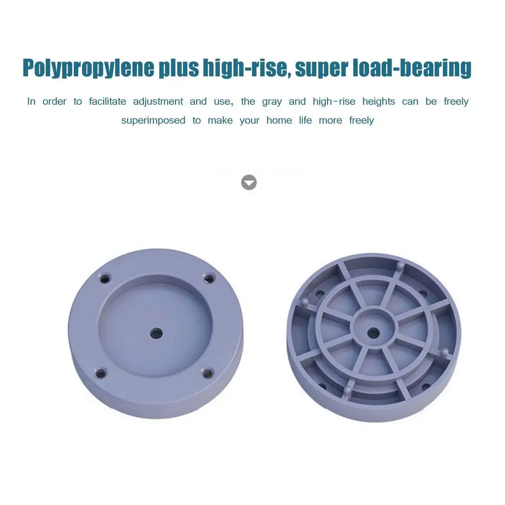 

4pcs Non-slip Mat Durable Anti-slip Pad Multi-size For Washing Machine Universal Drum Moisture-proof Fixator Booster Mat