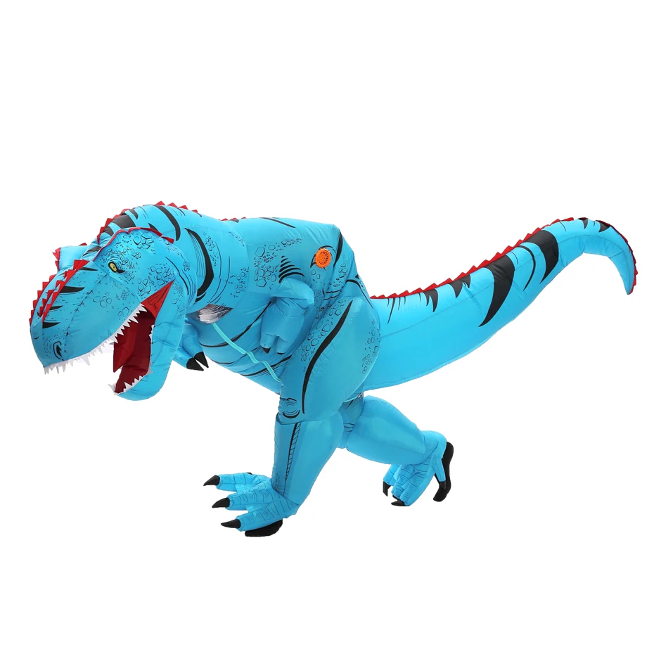 JYZCOS взрослых T REX надувной костюм Рождество Косплей T-REX динозавр животных фантазия комбинезон Хэллоуин костюм для женщин и мужчин