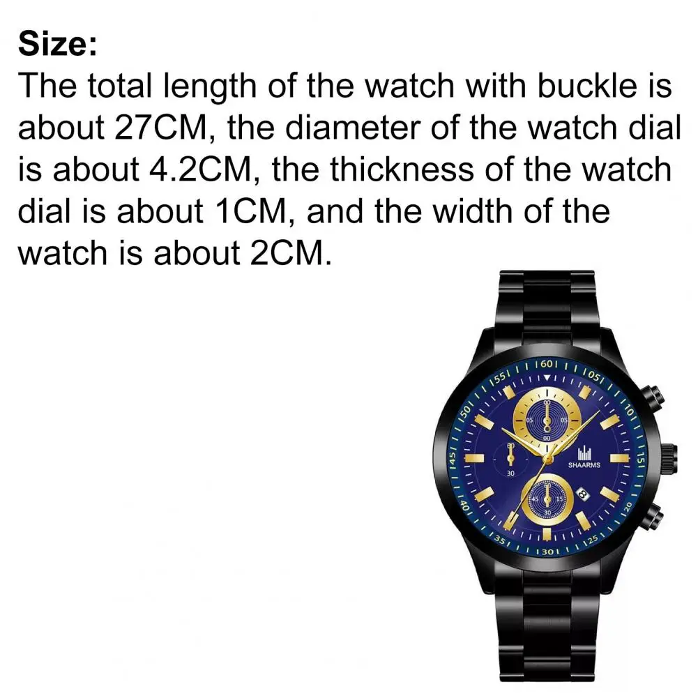 

Simple Men Quartz Watch Relogio Masculino- Military Sport Wristwatch Steel belt Mens Reloj Complete Calendar Watches