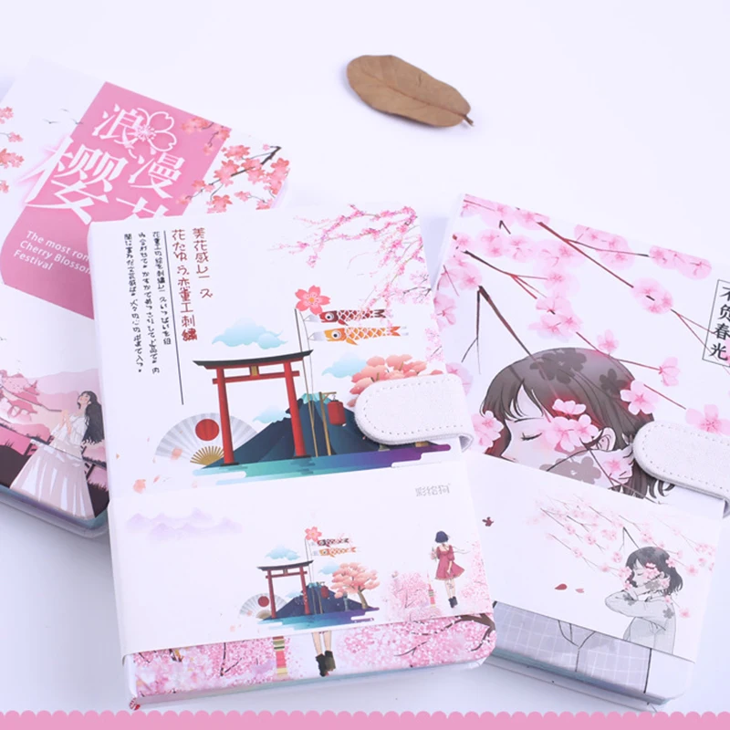 A5 Cherry Blossom милый карманный блокнот в твердом переплете планировщик персональный