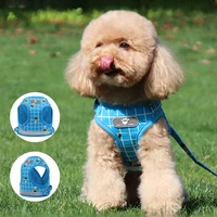 pet dog harness adjustable breathable pet vest puppy traction belt walking lead leash pet training for small medium large dog