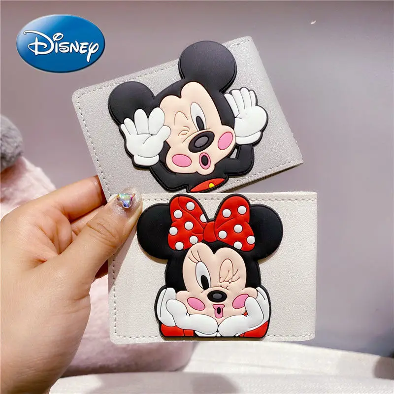 

Disney Mickey Mouse Minnie Car Leather New Unisex Cute Cartoon Creative Net Red Card Package Driver License Combo
