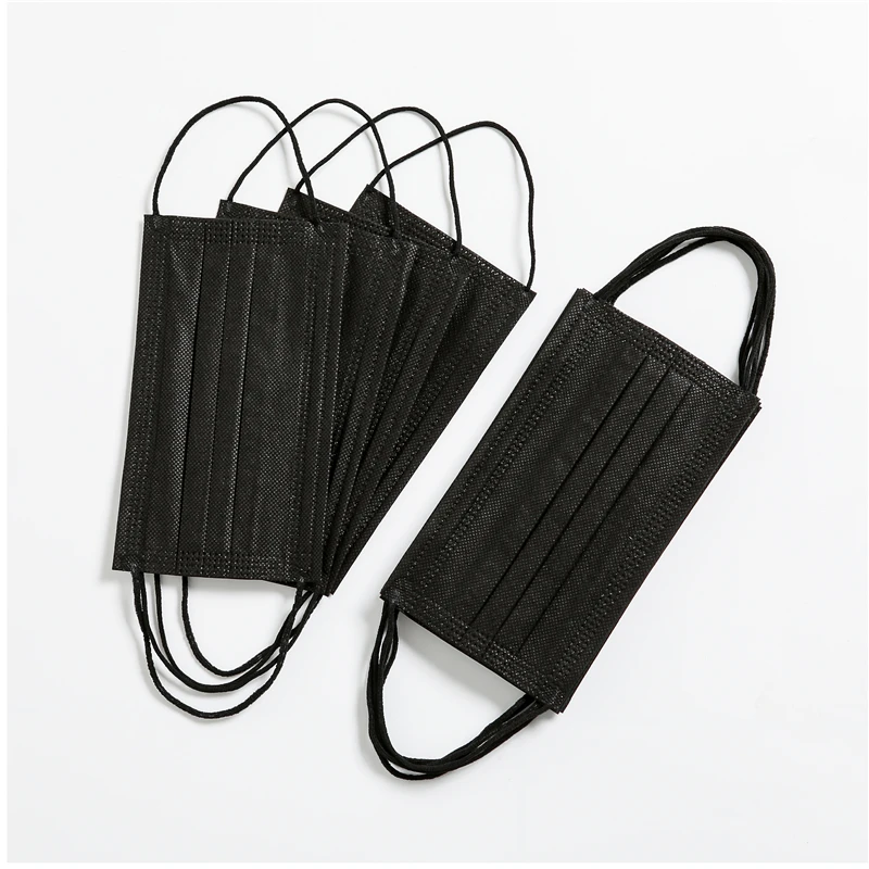 Одноразовая маска для лица нетканые 3 слоев фильтр против пыли смога из дышащего