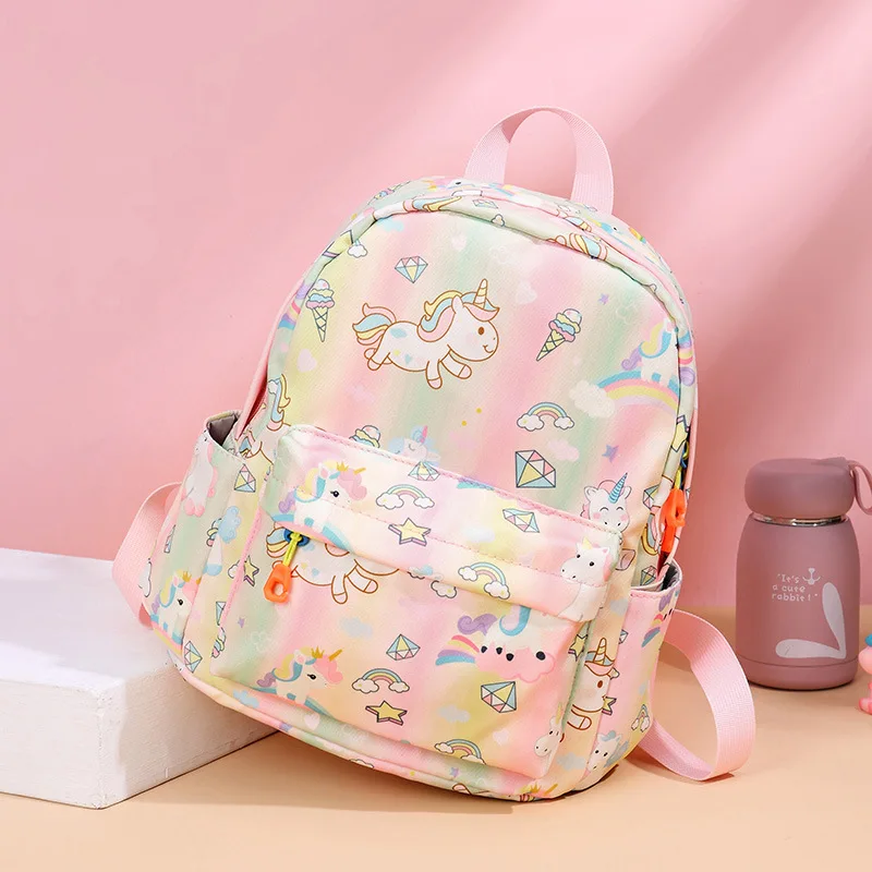 Lovely Unicorn Children Small School Bags Girl Princess Primary School Student Canvas Backpack In Kindergarten