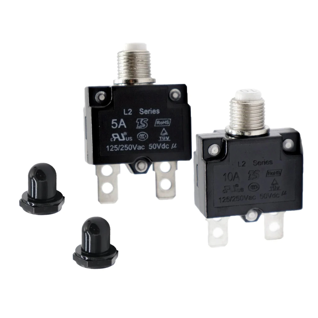 2х 5А/10А Автоматический выключатель тепловой защиты переключатель