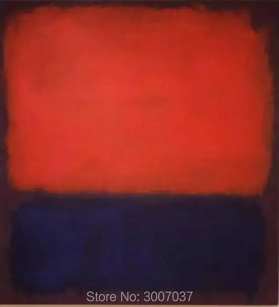 Картина маслом без рамки в абстрактном американском стиле, написанная руками художника Марка Ротко, на водонепроницаемом холсте, квадратной формы, отправляемая DHL.
