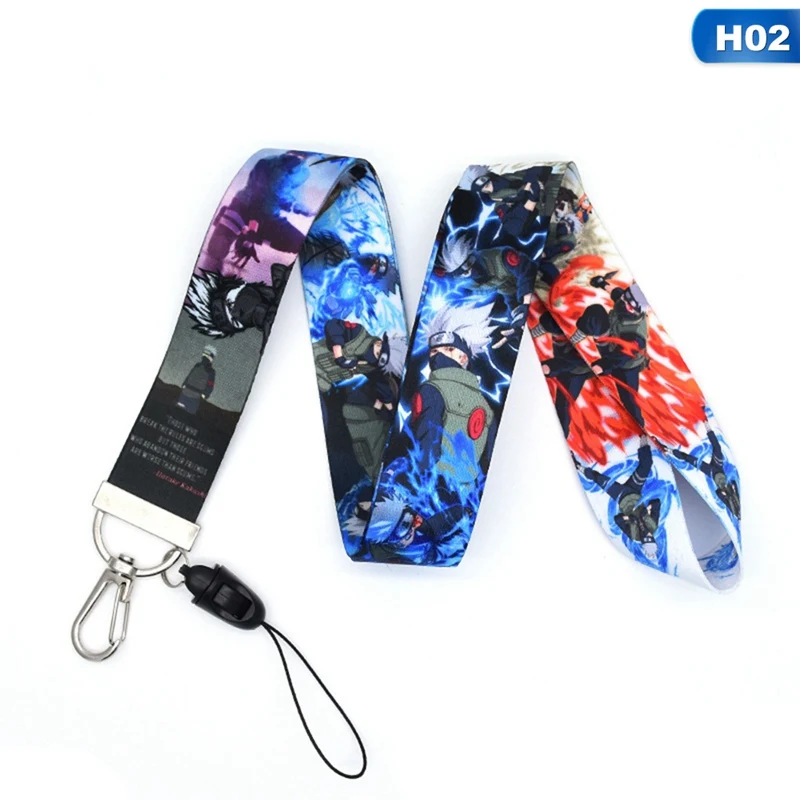 

Anime NARUTO Hatake Kakashi Lanyards For Keys Phone Neck Strap Hanging Rope Badge Holders Keychains Lanyard Rope
