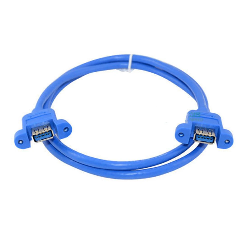 

USB 3.0 A female panel mount to USBA female panel mountplug extension cable1m
