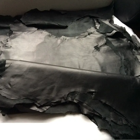 Черная моющаяся козья натуральная кожа класса А из натуральной кожи мягкая