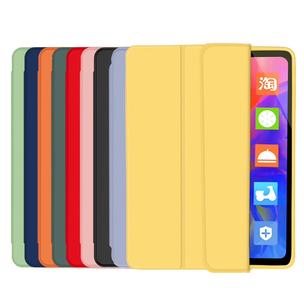 

2Pcs For Ipad Air3 Case Air 4 Case Funda Ipad Pro 10.5 Pro 11 Funda Conque Leather Smart Cover With Pencil Holder Full Protect