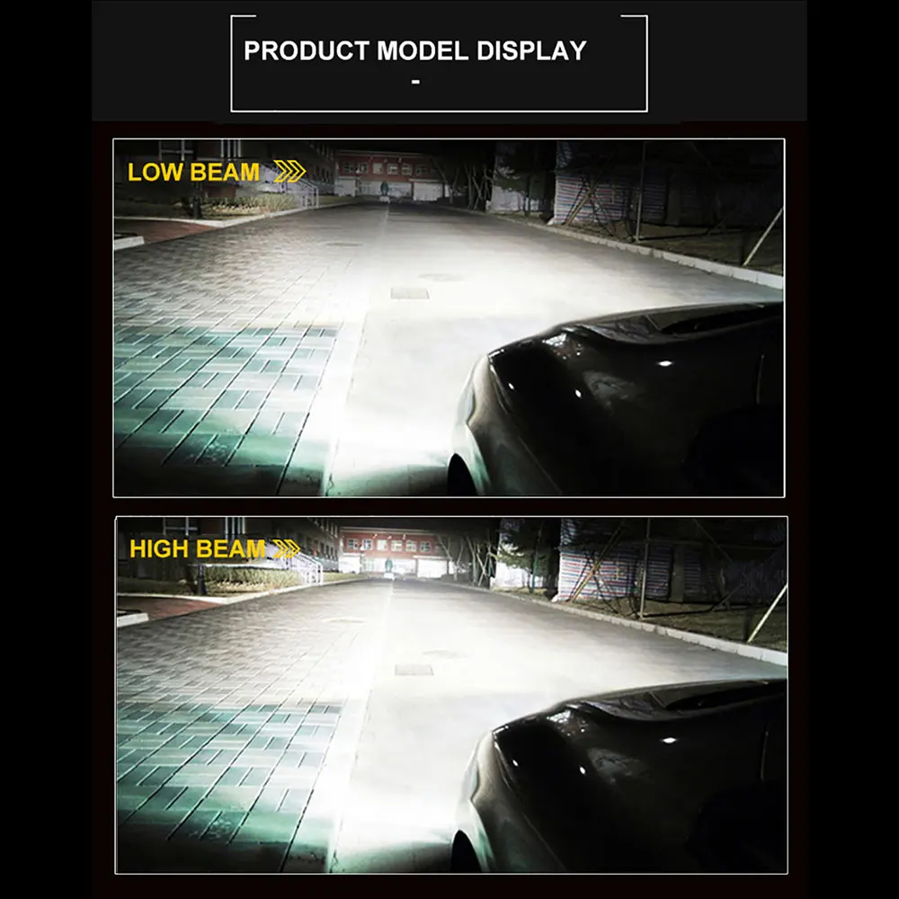 Супер яркие светодиодные фары, H7 H4 зэс чипы Turbo с can-bus H1 H3 H8 H11 9005 9006 9012 880(подол короче спереди и длиннее сзади) фары дальнего и ближнего света лампы комплект 12v 6000k