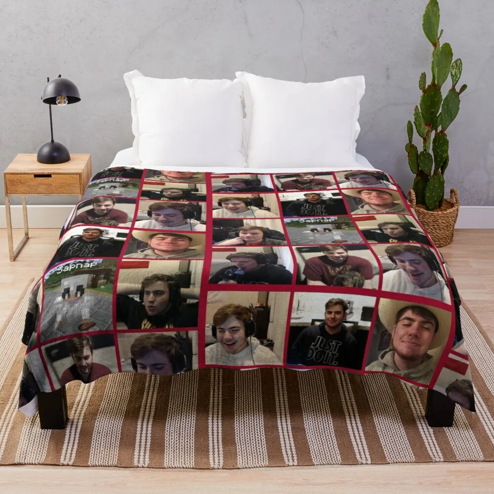

Sapnap Blanket Bedding Sherpa Fleece Throw Blankets Bed Sofa Cover Child Kids Adults Gift Bedspread