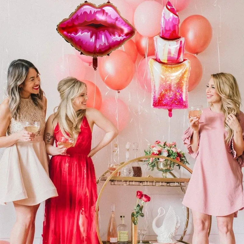 Шары из фольги в виде губной помады для крупных девочек 5 16 21 30 украшения дня