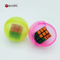 1050pcs d75mm plastic capsule toys 2 95 inch surprise balls with toys magic square cube kids gifts puzzle for vending machine