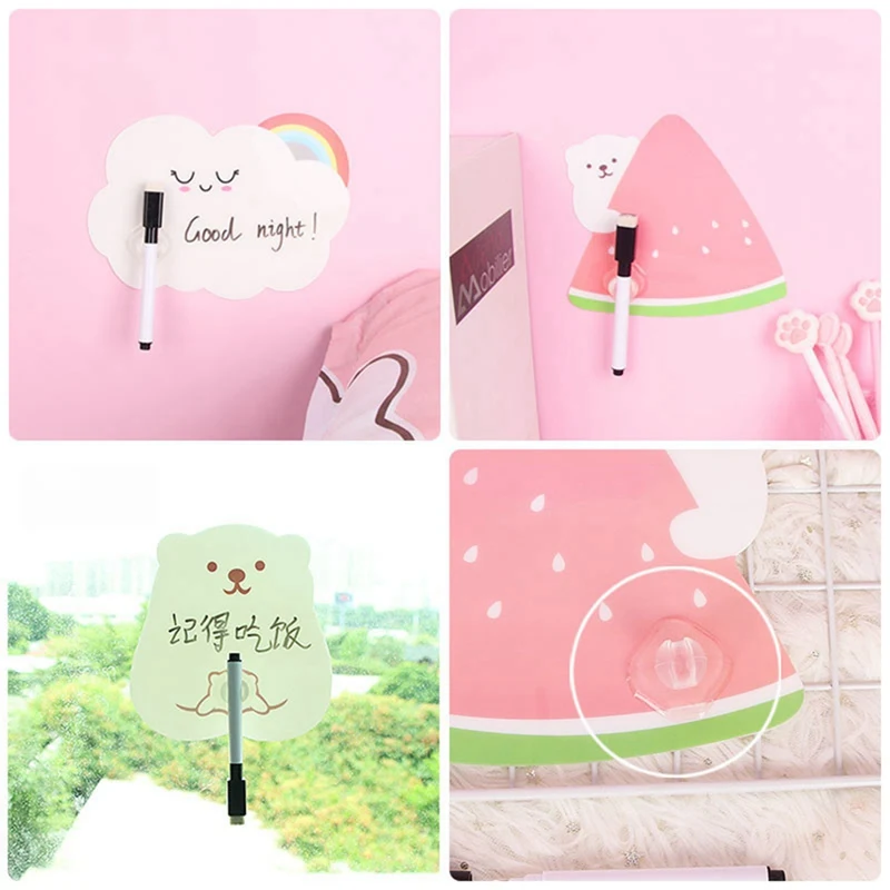 2 шт./компл. Мультяшные магниты на холодильник с ручкой перезаписываемая доска
