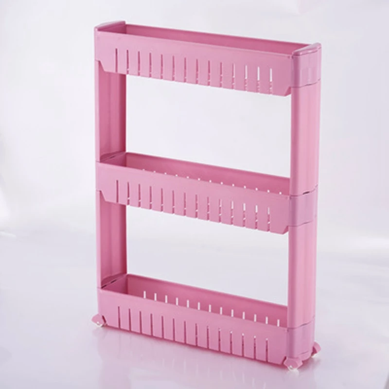 

3-Layer Slide-Out Removable Storage Storage Rack, Wheel Slot Rack, New Multi-Function Shelf Bathroom Storage Shelf