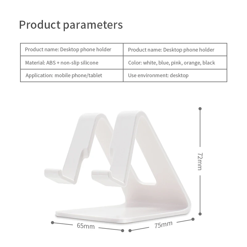 

1pcs Portable Tripod Desktop Stand Table Cell Phone Holder Universal Mobile Phone Accessories For IPhone Samsung Xiaomi Huawei