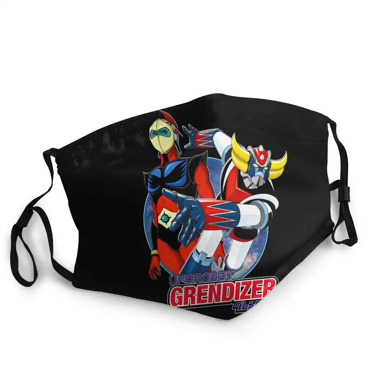 

Grendizer Goldorak Anime Reusable Mouth Face Mask Adult Unisex Ufo Robot Anti Dust Mask Protection Cover Respirator Muffle