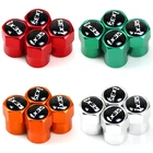 4 шт., Металлические колпачки для воздушных клапанов автомобильных колес с цветным логотипом для Hyundai Ix35 2010-2019, аксессуары