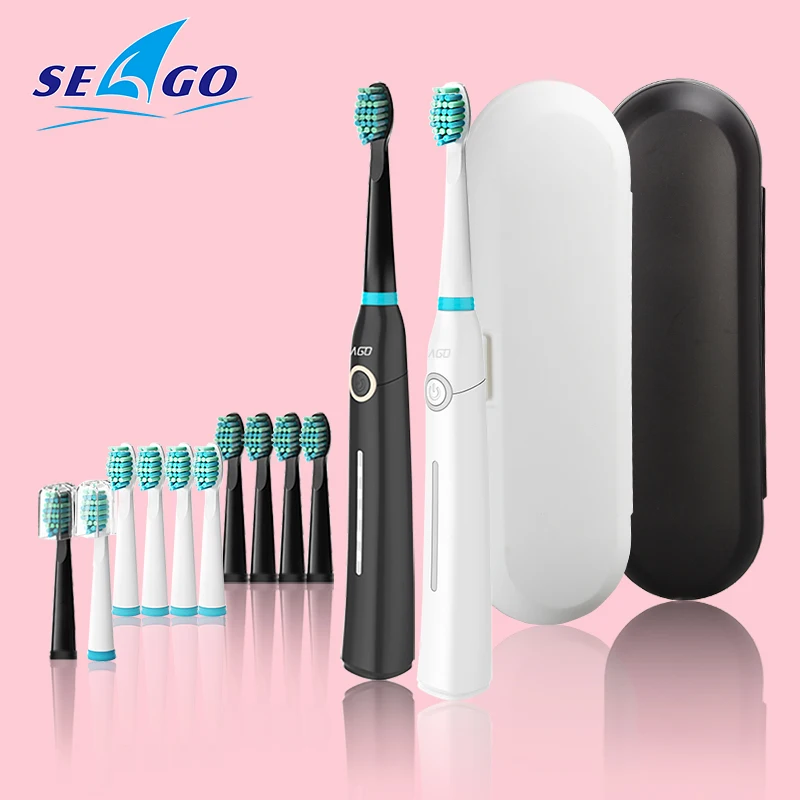 Электрическая зубная щетка Seago перезаряжаемая с USB зарядкой звуковая