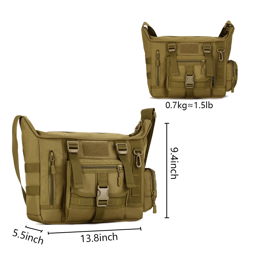 Сумка через плечо SINAIRSOFT Мужская для ноутбука 14 дюймов уличная большая деловая