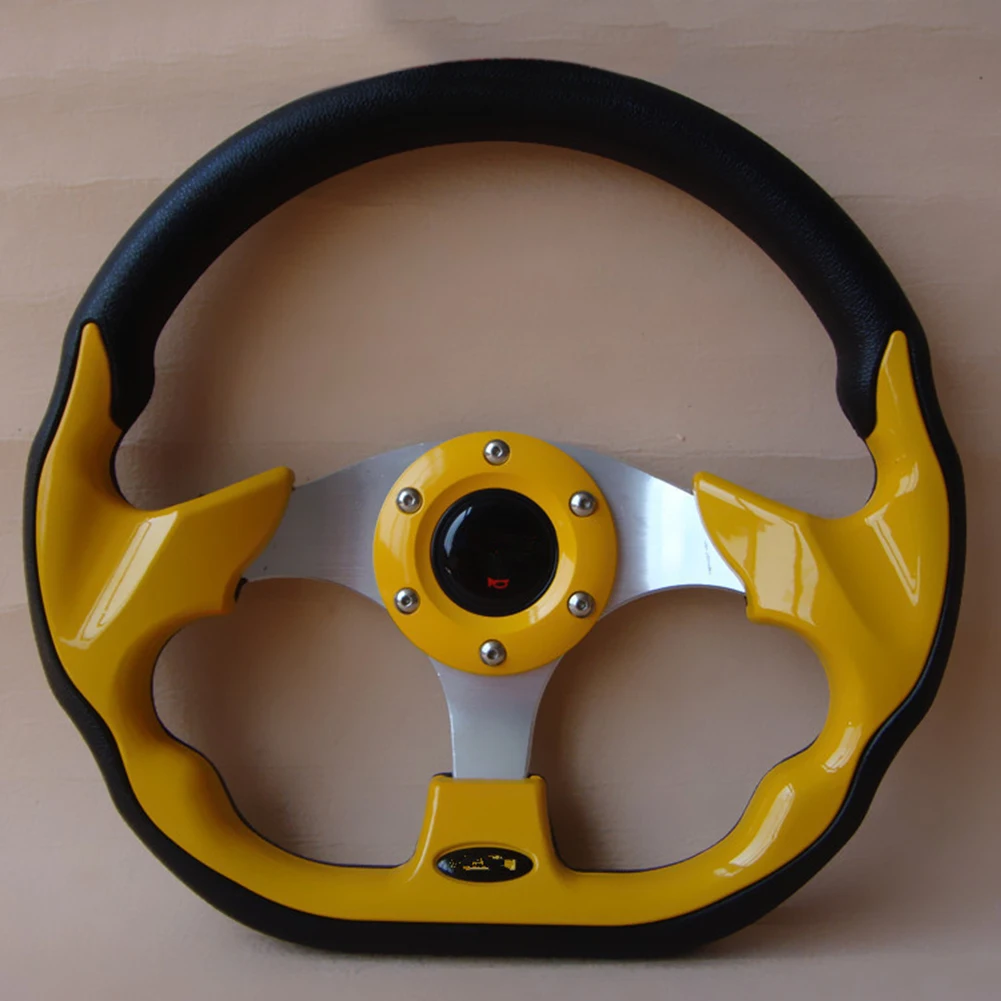 320 мм металлический Искусственная кожа рулевого колеса автомобиля модификация 6