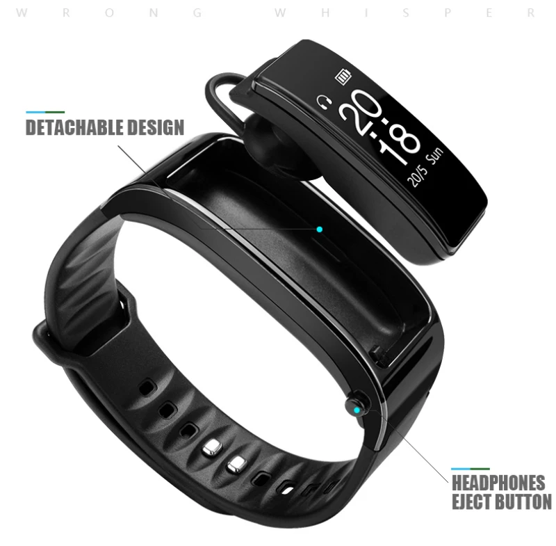 Bluetooth THY3 гарнитура Handsfree Talk умный Браслет пульсометр спортивные Смарт-часы Шагомер фитнес-трекер Браслет