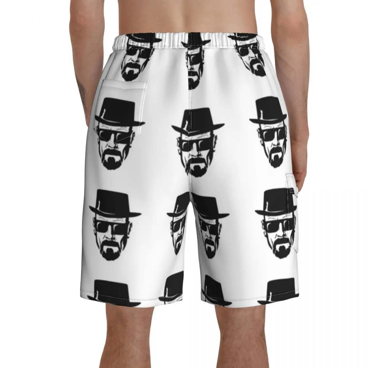 

Heisenberg Board Shorts Men Beach Swimming Trunks Polyester Pattern Swim Trunks