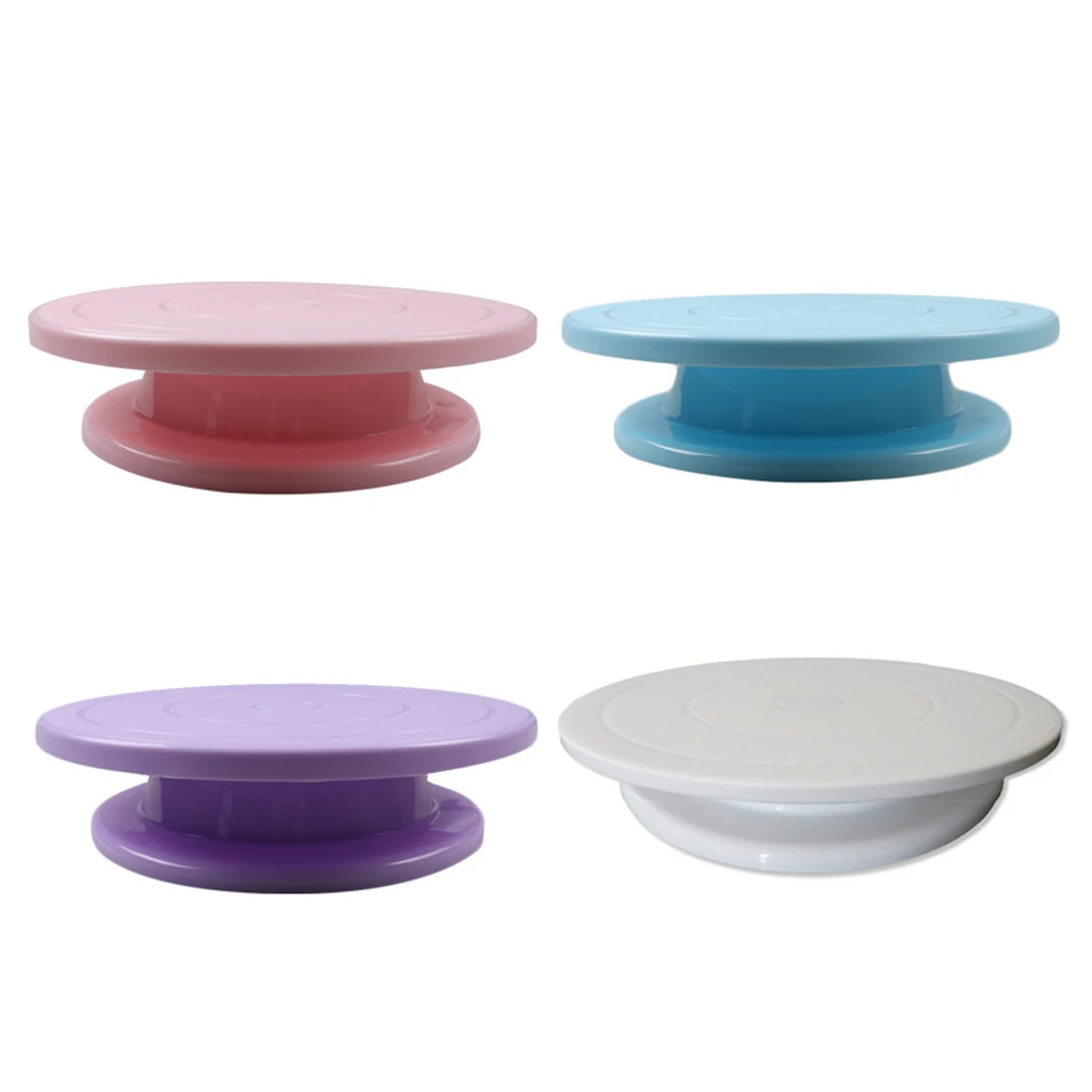 Новая пластиковая тарелка для торта вращающаяся Нескользящая круглая подставка