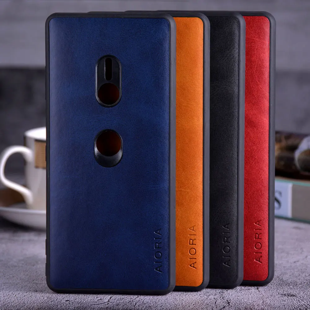 Чехол для Sony Xperia 1 XZ3 funda роскошный винтажный кожаный с мягким чехлом sony xperia чехол