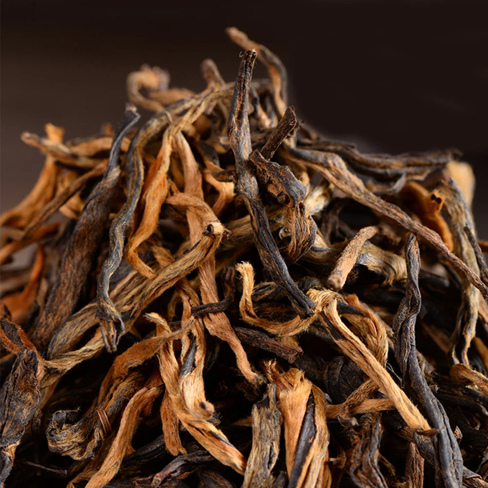 

2021 Black Chinese Tea FengHetang Dian Hong Yunnan Dianhong Maofeng Tea Red 500g