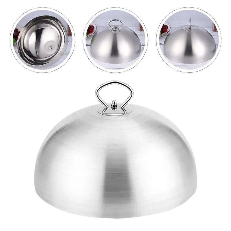 

1Pc Stainless Steel Food Steak Cover Stainless Steel Cover Restaurant Food Cover for Kitchen Restaurant