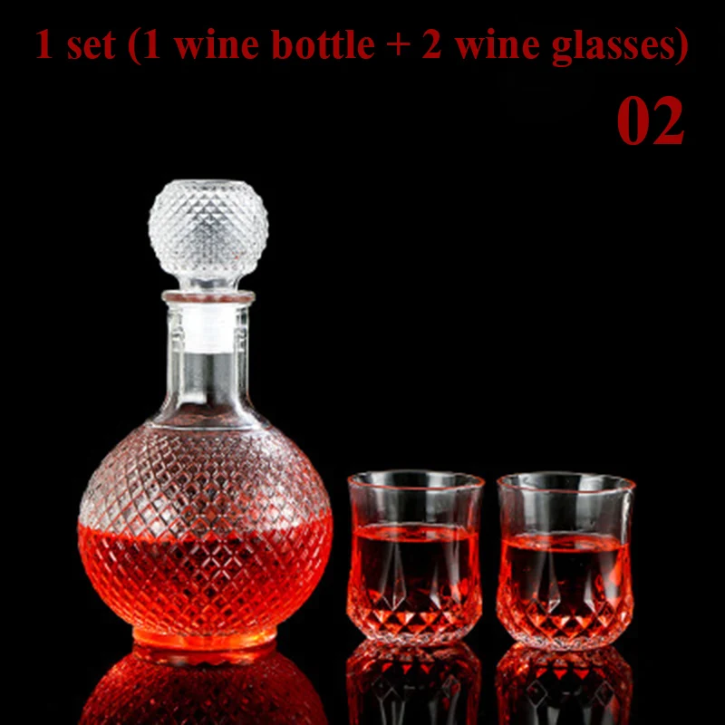 

fashion home party Decanter with whiskey wine glass cups Decanter set GLA-135-C