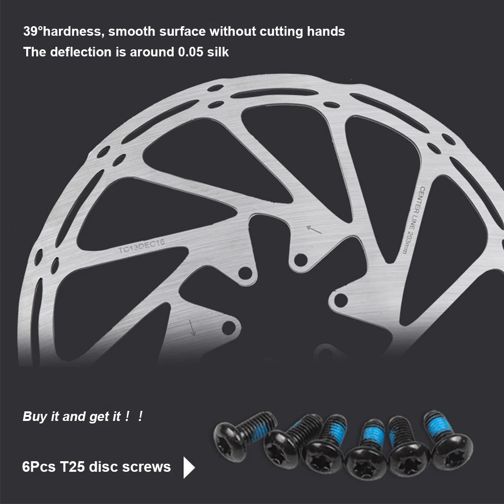160 мм 180 203 велосипедный дисковый тормозной ротор осевой нержавеющей стальной