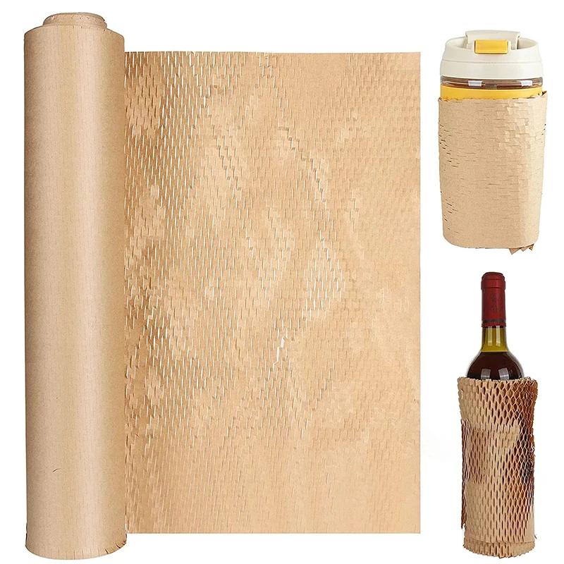 

10Pcs 2Colors DIY Honeycomb Wrapping Paper Wedding Birthday Party Gift Packing Cushioning Decorative Material Roll