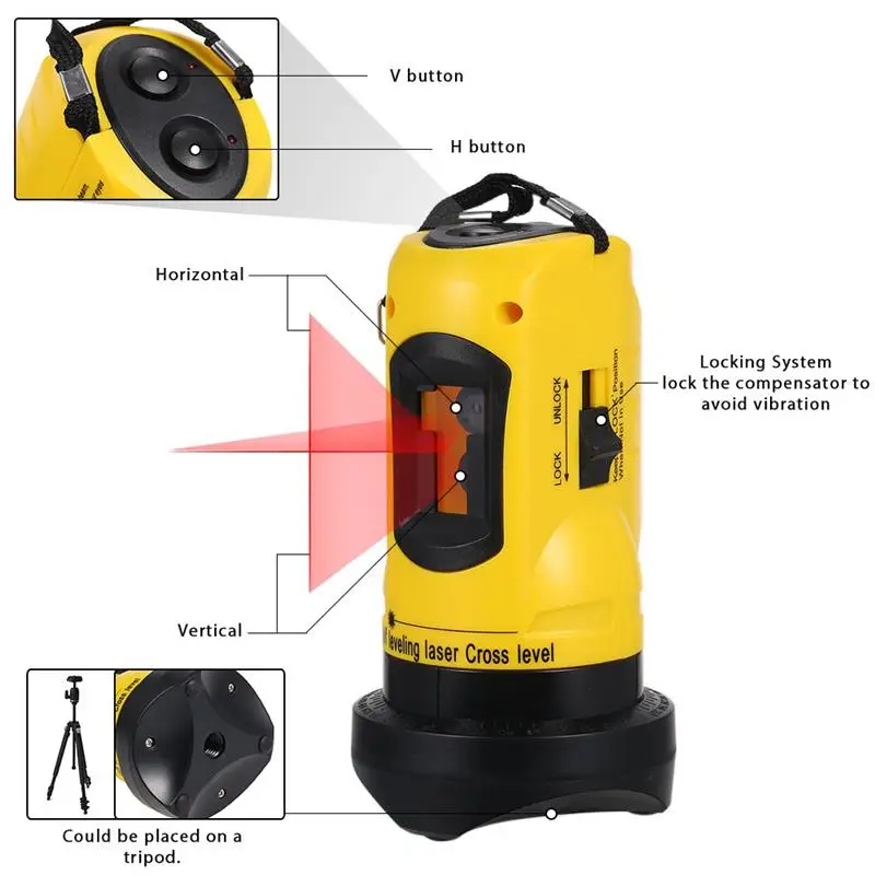 Новое поступление лазерный уровень с поворотом на 360 градусов функциональный