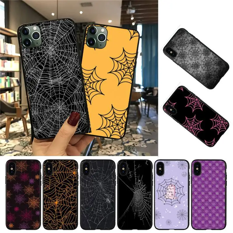 

YNDFCNB Spider web Phone Case for iphone 13 8 7 6 6S Plus 5 5S SE 2020 12pro max XR X XS MAX 11 case