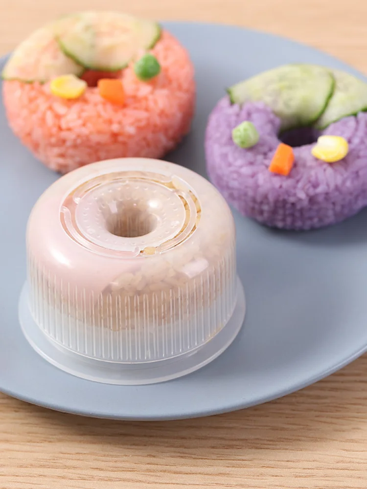 

10PCS/Set Rice Ball Mold Donut-shaped Japanese-style Round Sushi Tools Household Children's Rice Bento Sushi Maker
