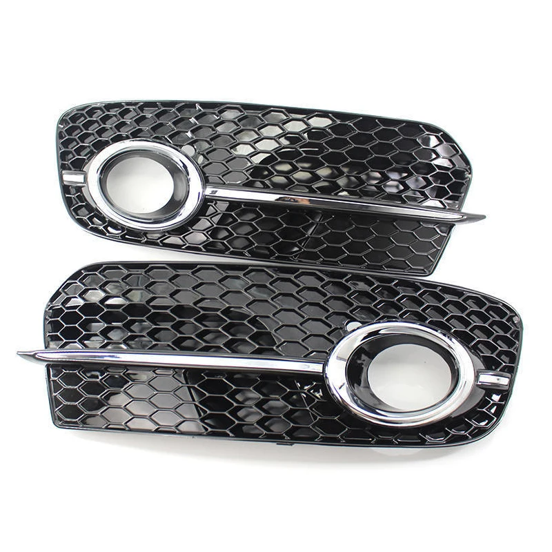 MagicKit Fog light Cover grille For Audi Q5(8R) MK1 2013-2015 Facelift Lamp Box Grille ABS Front Lower Bumper lamp | Автомобили и