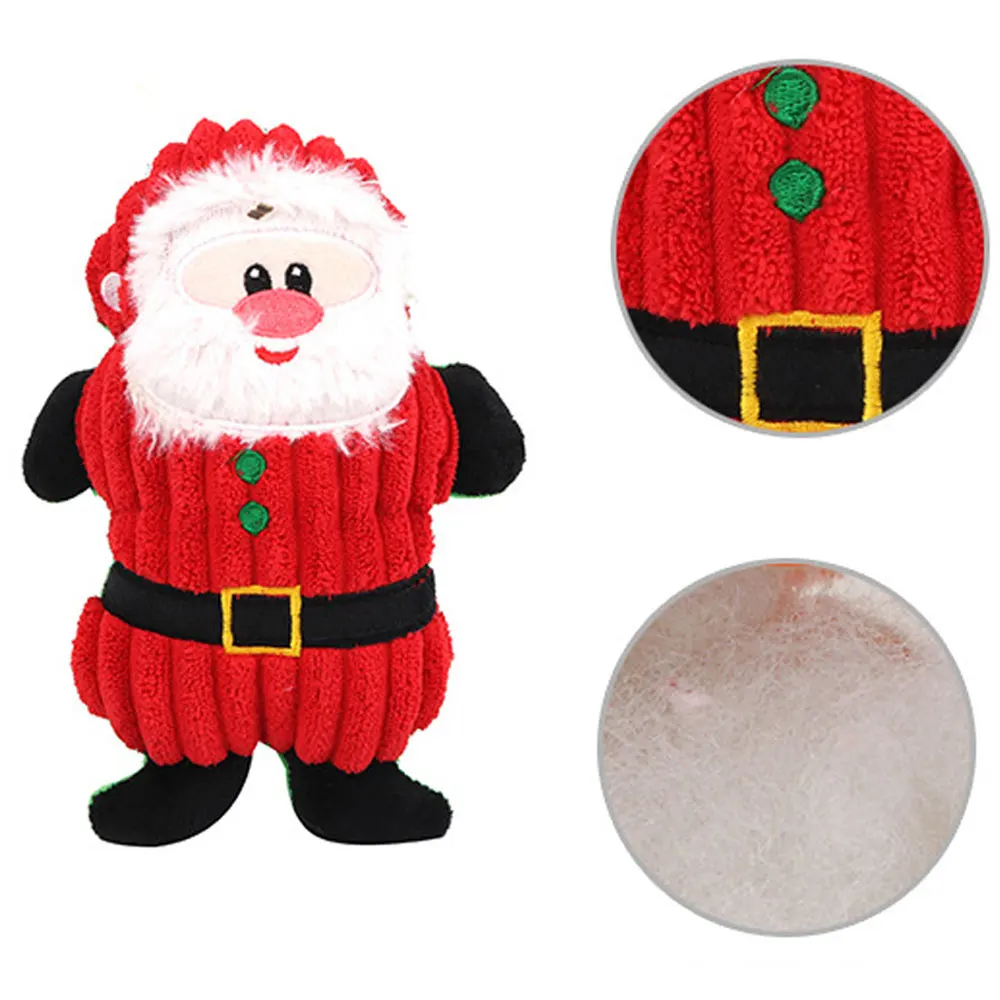 Pet Dog Toys Series Of Christmas Teasing Squeaker Chew Toy Making Bark Cute Bite-Resistant Cartoon Teeth Grinding | Дом и сад