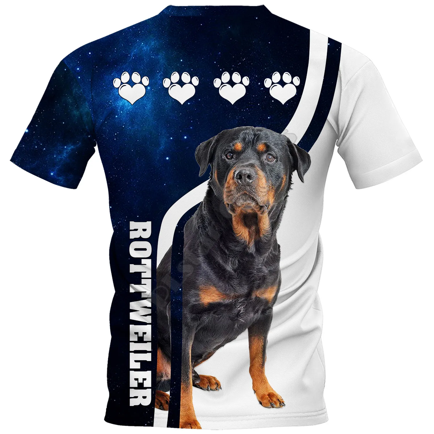 Футболки Rottweiler с 3D принтом для женщин и мужчин летние повседневные футболки