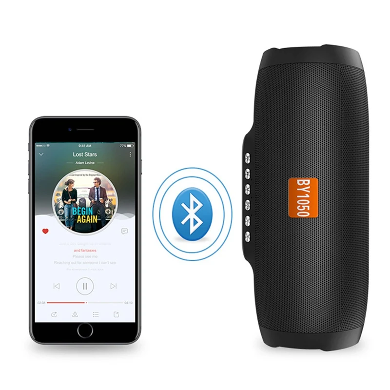 Мини Портативная Беспроводная bluetooth-колонка BY1050 стереоколонка для телефона